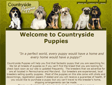 Tablet Screenshot of countrysidepuppies.com